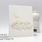 Flowing Fountain stamp set, Be Mine Stitched Framelits Dies by Stampin' Up! Card made by Candy Ford for GDP173 #stampcandy