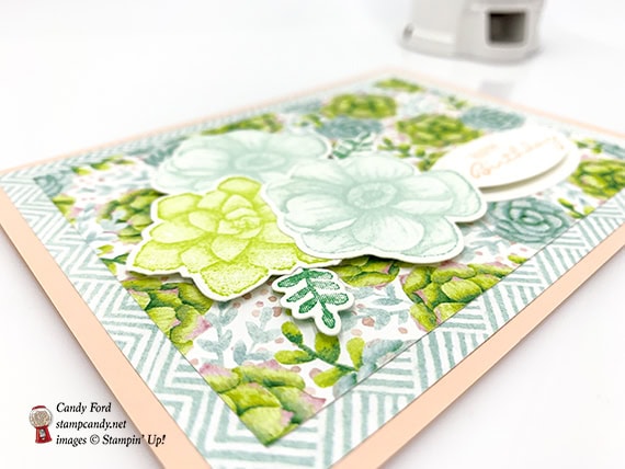 Painted Seasons stamp set, Four Seasons Framelits Dies, Stampin' Up! Sale-a-bration Coordination #stampcandy