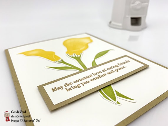 Lasting Lily stamp set, Lily Framelits Dies, Stampin' Up! Sale-a-bration Coordination #stampcandy