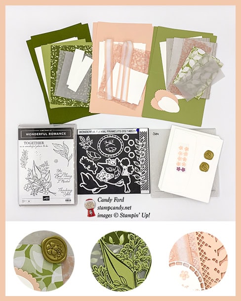 Floral Romance online class, make 6 beautiful cards at home in your PJs, Stampin' Up!, Candy Ford, #stampcandy