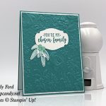 Part of My Story stamp set, Story Label Punch, Country Floral dynamic embossing folder, Painted Seasons stamp set, Four Seasons Framelits Dies, Glitter Enamel Dots from Stampin' Up! #stampcandy
