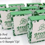 Good Luck Andes Mint boxes made by Candy Ford using the Amazing Life stamp set and Happiness Blooms Designer Series Paper from Stampin' Up! #stampcandy