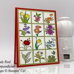 In Every Season stamp set Sunny Days stamp set, and Stitched Shaped Framelits Dies from Stampin' Up! Card made by Candy Ford #stampcandy