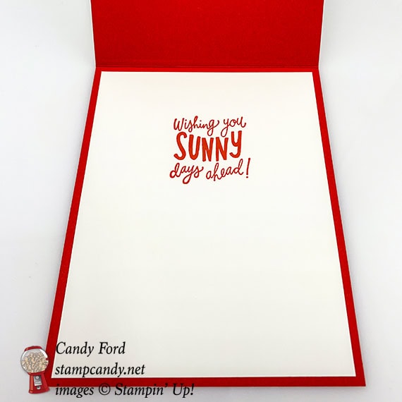 In Every Season stamp set Sunny Days stamp set, and Stitched Shaped Framelits Dies from Stampin' Up! Card made by Candy Ford #stampcandy