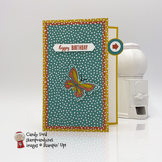 happy birthday card made with Butterfly Gala stamp set & Butterfly Duet Punch from Stampin' Up! #stampcandy