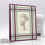 Love What You Do stamp set from Stampin' Up!, woven paper strip card by Candy Ford #stampcandy