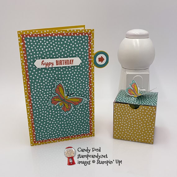 happy birthday card made with Butterfly Gala stamp set & Butterfly Duet Punch from Stampin' Up! #stampcandy