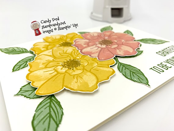 friend card made by Candy Ford using the To A Wild Rose stamp set from Stampin' Up! #stampcandy