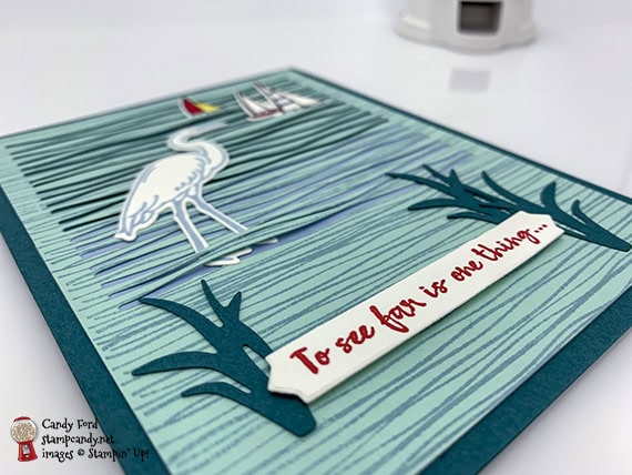 Stampin' Up! Lily Pad Lake handmade card made by Candy Ford of Stamp Candy