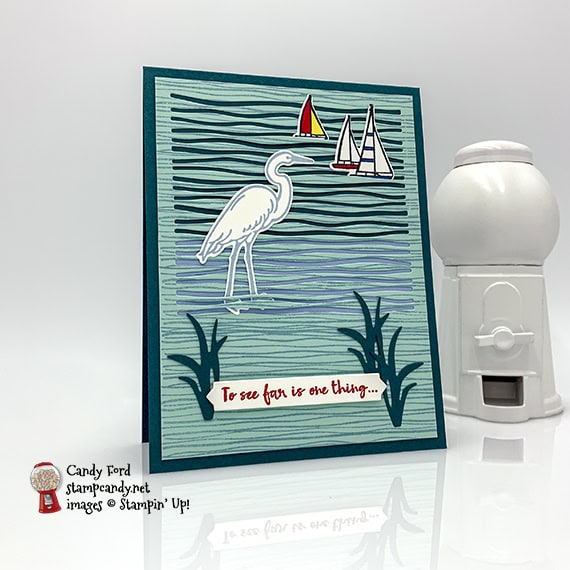 Stampin' Up! Lily Pad Lake handmade card made by Candy Ford of Stamp Candy