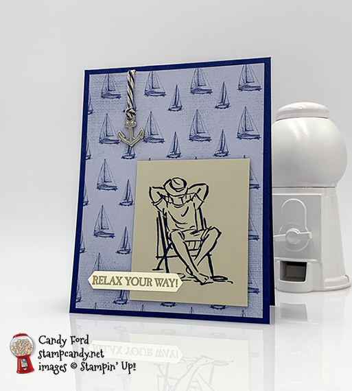 Stampin' Up! A Good Man stamp set from the 2019-2020 Annual Catalog handmade masculine card made by Candy Ford of Stamp Candy