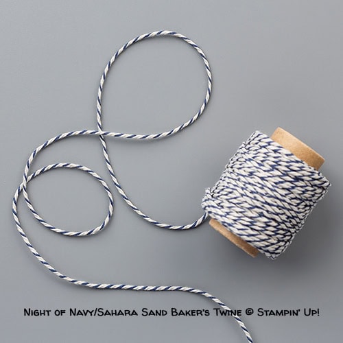 Night Of Navy/Sahara Sand Baker's Twine © Stampin' Up!