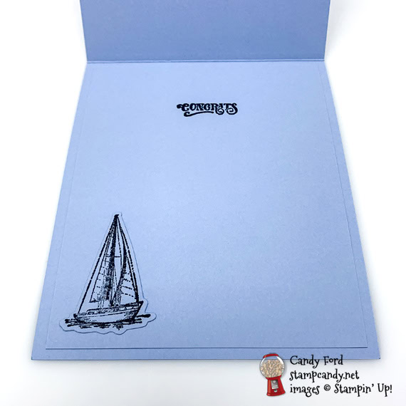 Stampin' Up! Sailing Home bundle and Come Sail Away compass DSP handmade masculine card by Candy Ford of Stamp Candy