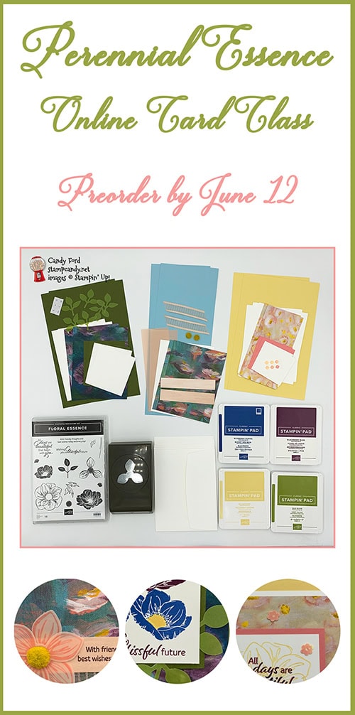 Perennial Essence Online Card Class by Candy Ford #stampcandy