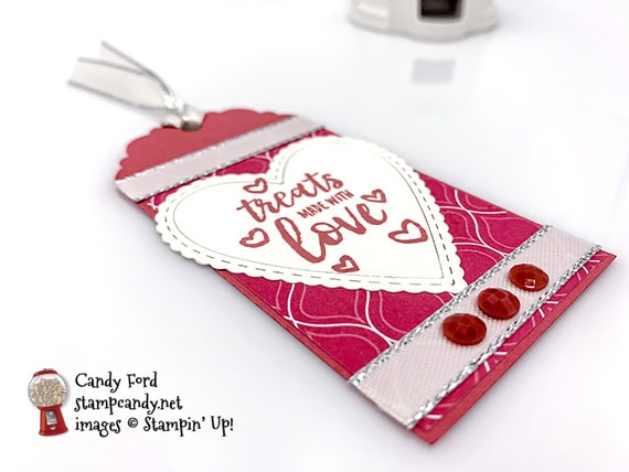 Stampin' Up! Delightful Day handmade love tag by Candy Ford of Stamp Candy