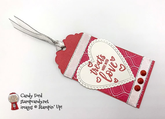 Stampin' Up! Delightful Day handmade love tag by Candy Ford of Stamp Candy