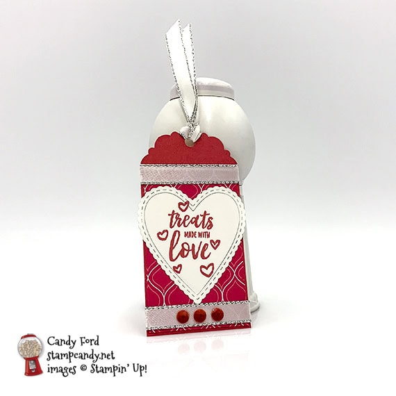 Stampin' Up! Delightful Day handmade love tag by Candy Ford of Stamp Candy