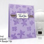 Stampin' Up! Parcels & Petals bundle handmade thank you card by Candy Ford of Stamp Candy