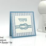 Stampin' Up! Sailing Home bundle, Come Sail Away DSP handmade card by Candy Ford of Stamp Candy