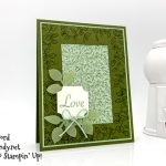 Stampin' Up! Verdant Garden with Leaf Punch, Darling Label Punch and Stitched Rectangles Dies by Candy Ford of Stamp Candy
