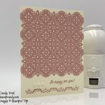 A Little Lace Bundle - A Little Lace stamp set and Stitched Lace Dies - by Stampin' Up!, card by Candy Ford of #stampcandy