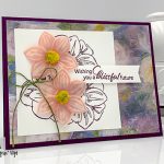 Floral Essence stamp set, Perennial Flower Punch, Perennial Essence Designer Series Paper from Stampin' Up! handmade card #stampcandy