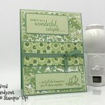 Stampin' Up! Verdant Garden stamp set and Garden Lane DSP were used to make this handmade wedding card by Candy Ford of Stamp Candy