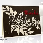thank you card made with the Well Written Dies and Shimmer Detailed Laser-Cut Specialty Paper from Stampin' Up! #stampcandy