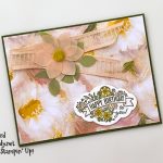 Perennial Essence suite, Label Me Pretty stamp set, Pretty Label Punch, Detailed Trio PUnch fro Stampin' Up! Card made by Candy Ford for ICS Blog Hop July 2019 #stampcandy