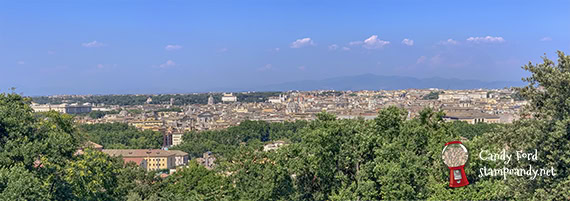 vista of Rome, Italy #stampcandy