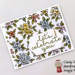 Stampin' Up! Bird Ballad DSP Nexted Lavel Dies and Bloom and Grow stamps handmade by Candy Ford of Stamp Candy