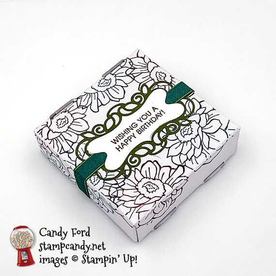 Band Together Bundle card and pizza box for ICS blog hop August 2019, Candy Ford #stampcandy