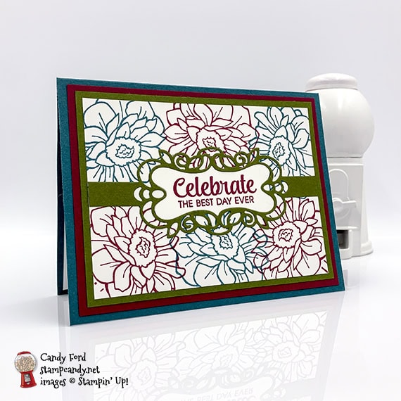 Band Together Bundle card and pizza box for ICS blog hop August 2019, Candy Ford #stampcandy