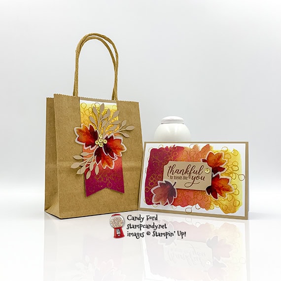 PPPBH 08-2019 Gift of Fall Paper Pumpkin card and bag made by Candy Ford #stampcandy