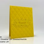 Stampin' Up! Born to Shine and Detailed Bands Dies with Tufted Embossing Folder card by Judy Newsome for Stamp Candy