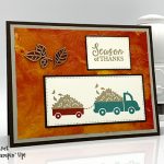 Holiday Haul stamp set by Stampin' Up! Season of Thanks card by Candy Ford of #stampcandy