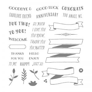 Banners For You stamp set by Stampin' Up! #stampcandy