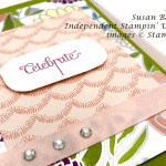 Stampin' Up! Cake Soiree handmade celebrate handmade card by Susan Ballentine for Stamp Candy