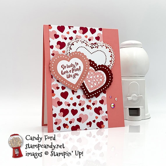 Heartfelt Bundle from Stampin' Up! Card made by Candy Ford of #stampcandy