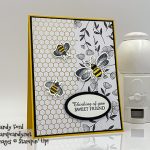 Stampin' Up! Honey Bee Bundle, Layering Ovals Dies card Candy Ford #stampcandy