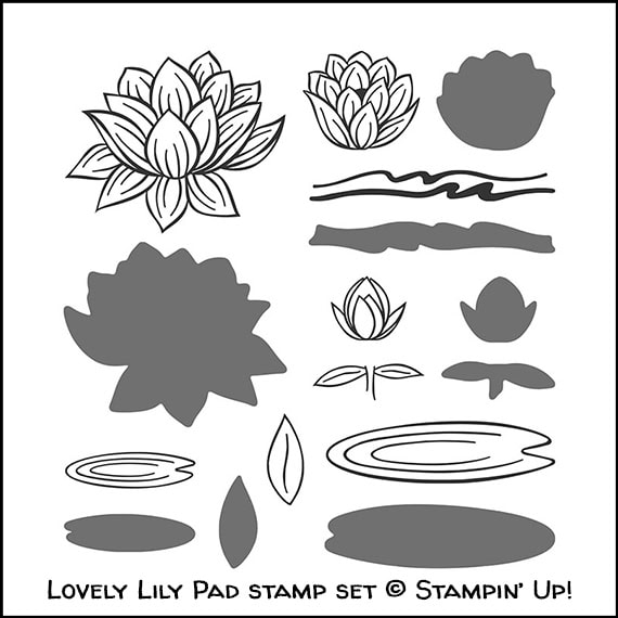 Stampin' Up! Sale-A-Bration Lovely Lily Pad stamp set