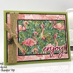 Tropical Oasis birthday card by Candy Ford for the InKing Royalty Blog Hop #stampcandy #stampinup #irbh