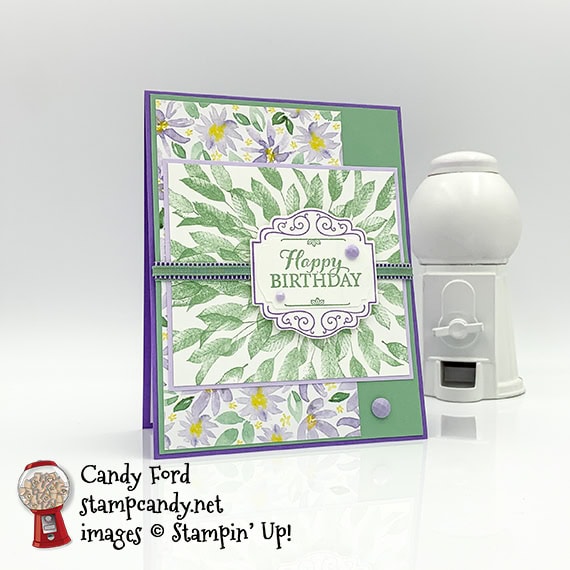 Stampin' Up! Layered With Kindness birthday card #stampcandy