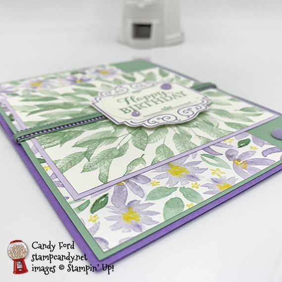 Stampin' Up! Layered With Kindness birthday card #stampcandy
