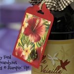 Stampin' Up! Tropical Oasis Tag for Vanilla from Mexico by Candy Ford of Stamp Candy