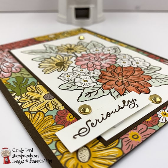 Stampin' Up! Ornate Garden Suite, Ornate Style, thank you card by Candy Ford #stampcandy
