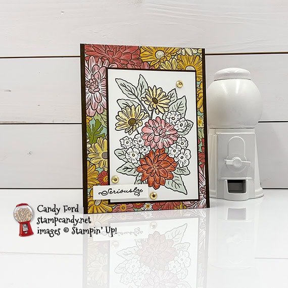 Stampin' Up! Ornate Garden Suite, Ornate Style, thank you card by Candy Ford #stampcandy