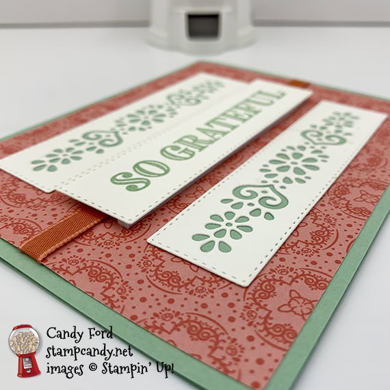 Stampin' Up! Ornate Garden Suite handmade so grateful card by Candy Ford of Stamp Candy in Mint Macaron