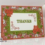 Stampin' Up! Ornate Garden Suite, thank you card by Candy Ford #stampcandy