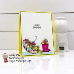 Stampin" Up! under My Umbrella bundle and stamp set, Umbrella Builder Punch, card made by Candy Ford #stampcandy